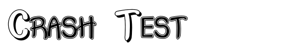 Crash Test font preview
